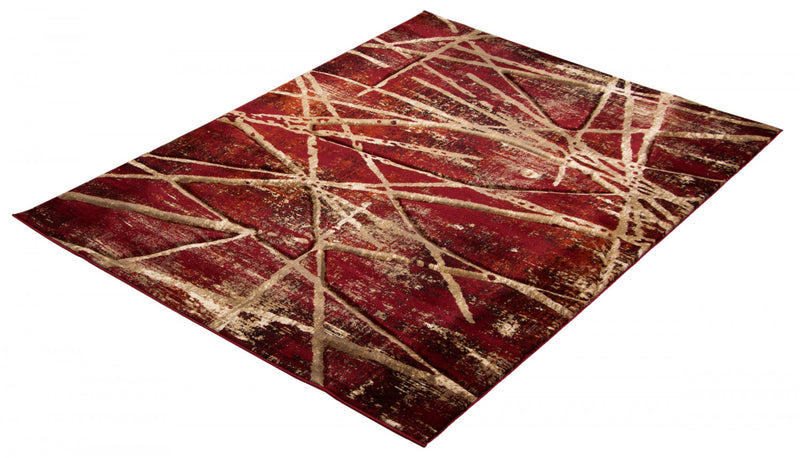 Cherokee Red Area Rug - 5'3\" X 7'3\" 