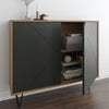Nordika 2-Door Accent Cabinet - Nutmeg/Charcoal 