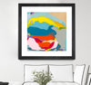 "Free Falling" Matted and Framed Black 36x36 Wall Art