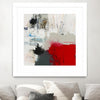 "The Mountain Comes To You" Matted and Framed White 30x30 Wall Art