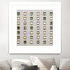 "Windows Ii" Matted and Framed White 36x36 Wall Art