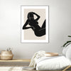 "Untitled" Canvas Framed Black 24x32 Wall Art