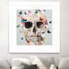 "Party Favor" Matted and Framed White 30x30 Wall Art