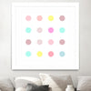 "Pink Iv" Matted and Framed White 30x30 Wall Art