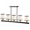 Coco 5-Light Black Gold Ceiling Light
