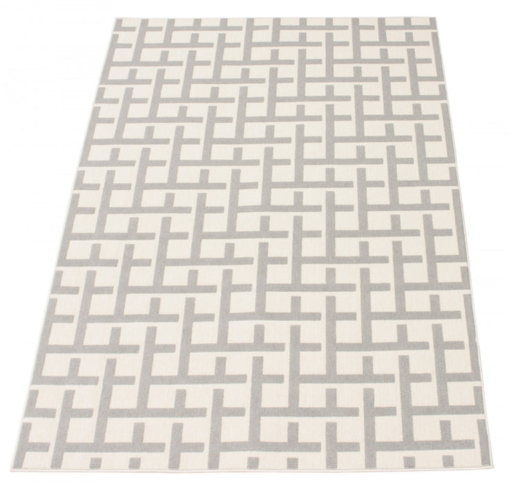 Brangane Light Grey 6'7\" x 9'6\" Area Rug