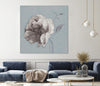 "Floral Symposium Ii" Giant Art 72x72 Wall Art
