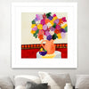 "Taking In The Love" Matted and Framed White 30x30 Wall Art