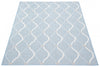 Neisha Abstract Light Blue Rug 5'3" X 7'3" Area Rug