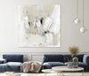 "Neutral Brushstrokes I" Giant Art 54x54 Wall Art