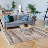 Vera Coastal Grey/Ivory Area Rug - 5'2" x 7'5"