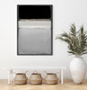 "Planned Impression Iv" Canvas Framed Black 24x36 Wall Art