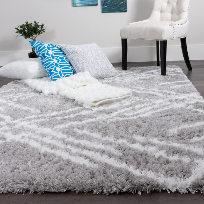 Ker Grey Lines 4x6 Area Rug