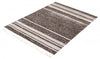 Vera Earth Taupe/Black Area Rug - 5'2" x 7'5"