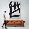 "Ink Strokes" Giant Art 84x54 Wall Art