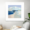 "Sand And Sky" Matted and Framed White 36x36 Wall Art