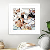 "Tammy & Greg's Pool Party" Matted and Framed White 30x30 Wall Art