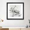 "Transparent Onyx" Matted and Framed Black 30x30 Wall Art