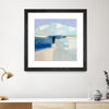 "Sand And Sky" Matted and Framed Black 36x36 Wall Art