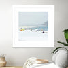 "Troia" Matted and Framed White 30x30 Wall Art