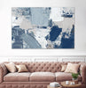 "Blue Combo" Giant Art 84x54 Wall Art