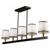 Coco 5-Light Black Gold Ceiling Light