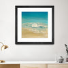 "Coastal Viewpoint Ii" Matted and Framed Black 36x36 Wall Art