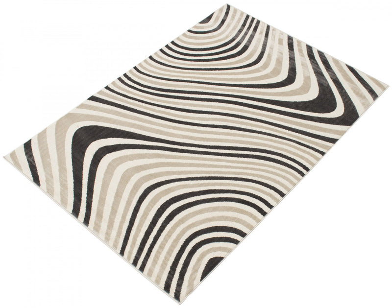 Nikkos Taupe 3'11\" x 5'7\" Area Rug