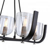 Cheshire Black & Nickel 5-Light Chandelier