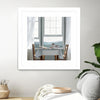 "Accidental Scholar" Matted and Framed White 36x36 Wall Art