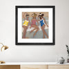 "The Orange County Club.tif" Matted and Framed Black 30x30 Wall Art