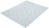 Neisha Traditional Light Blue Rug 6'7" X 9'6" Area Rug