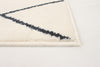 August White-Navy 7'10" x 10'2" Area Rug