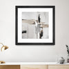 "Off Edge Ii" Matted and Framed Black 36x36 Wall Art