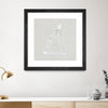 "Serene Seaside Ii Tan" Matted and Framed Black 36x36 Wall Art