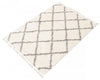 Helma Diamond Cream Shag 3'11" X 5'11" Area Rug