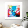 "Traveling Back In Time" Matted and Framed White 36x36 Wall Art