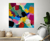 "Spring Confetti Ii" Giant Art 54x54 Wall Art