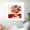 "Taking In The Love" Matted and Framed White 30x30 Wall Art