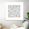 "Life Is Short Buy The Shoes" Matted and Framed White 36x36 Wall Art