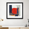 "Orange Crush V6" Matted and Framed Black 30x30 Wall Art