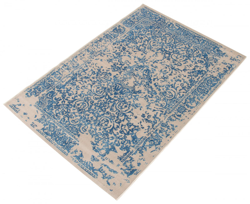 Corinne Blue 5'3\" x 7'7\" Area Rug