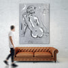 "Nude Figure 4" Giant Art 72x54 Wall Art
