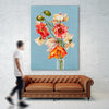 "Paper Poppies" Giant Art 72x54 Wall Art