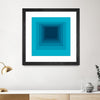 "After Josef D" Matted and Framed Black 36x36 Wall Art
