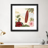 "Aloha Ii" Matted and Framed Black 30x30 Wall Art