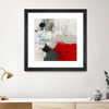 "The Mountain Comes To You" Matted and Framed Black 30x30 Wall Art