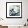 "White Roses I" Matted and Framed Black 36x36 Wall Art