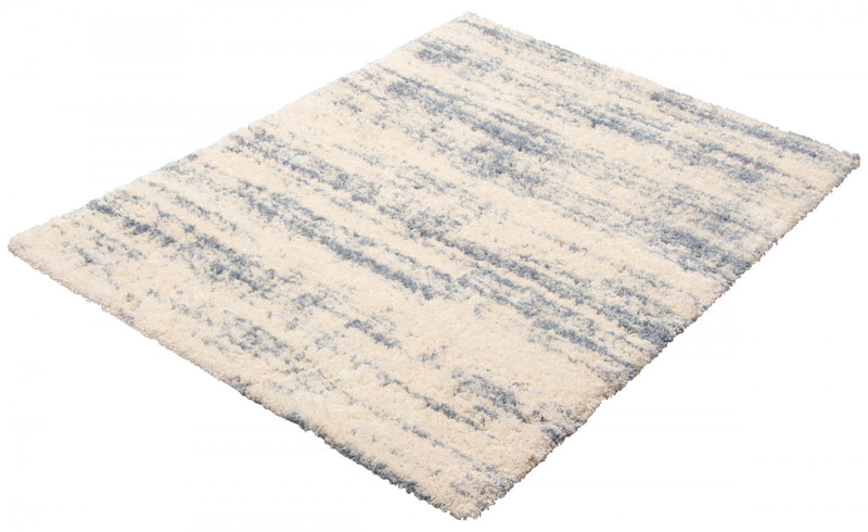 Kei Cream/Light Blue Area Rug - 3'11\" x 5'7\"