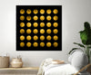 "Golden Spots Black" Giant Art 72x72 Wall Art